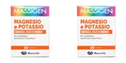 MASSIGEN MAGNESIO POTASSIO SENZA ZUCCHERI 60 COMPRESSE Pack da 2