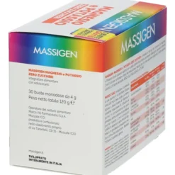 MASSIGEN MAGNESIO POTASSIO ZERO ZUCCHERO 24 BUSTINE + 6 BUSTINE