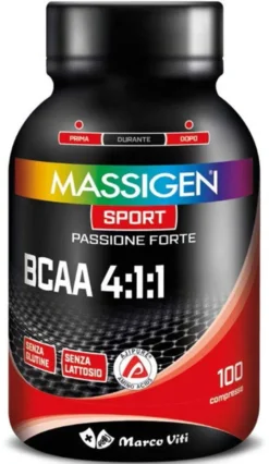 MASSIGEN SPORT BCAA 4:1:1 100 COMPRESSE