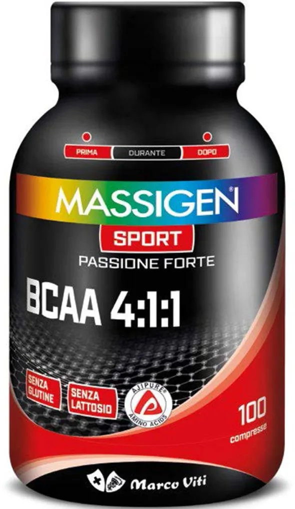 MASSIGEN SPORT BCAA 4:1:1 100 COMPRESSE