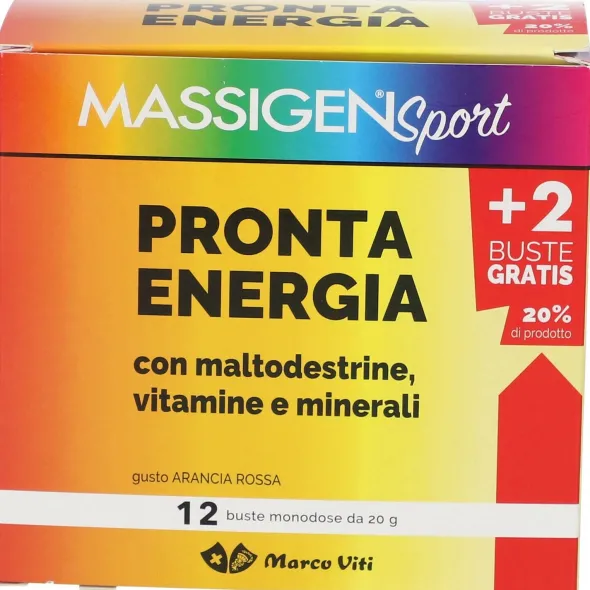 MASSIGEN SPORT PRONTA ENERGIA 12 BUSTINE
