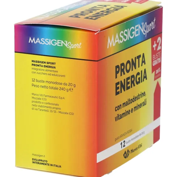 MASSIGEN SPORT PRONTA ENERGIA 12 BUSTINE