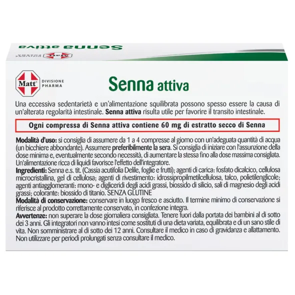 MATT DIVISIONE PHARMA SENNA ATTIVA 40 COMPRESSE