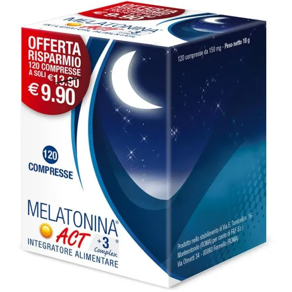 MELATONINA ACT +3 COMPLEX 120 COMPRESSE