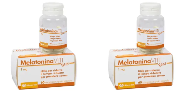 MELATONINA VITI FAST 1MG 60 COMPRESSE GUSTO ARANCIA Pack da 2