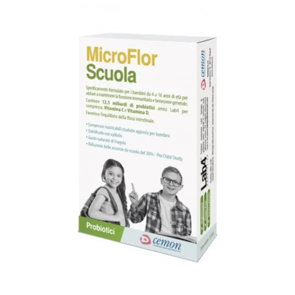 MICROFLOR SCUOLA 30 CAPSULE MASTICABILI