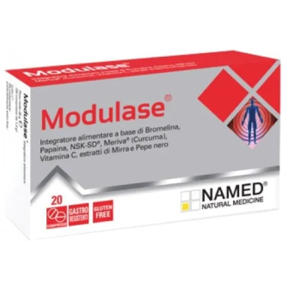 MODULASE 20 COMPRESSE RILASCIO RITARDATO SENZA GLUTINE NATURALMENTE PRIVO DI LATTOSIO