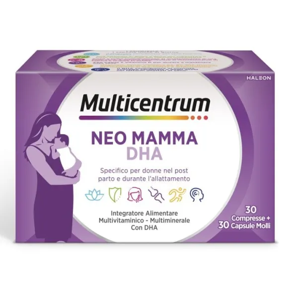 MULTICENTRUM NEO MAMMA DHA 30 COMPRESSE + 30 CAPSULE MOLLI