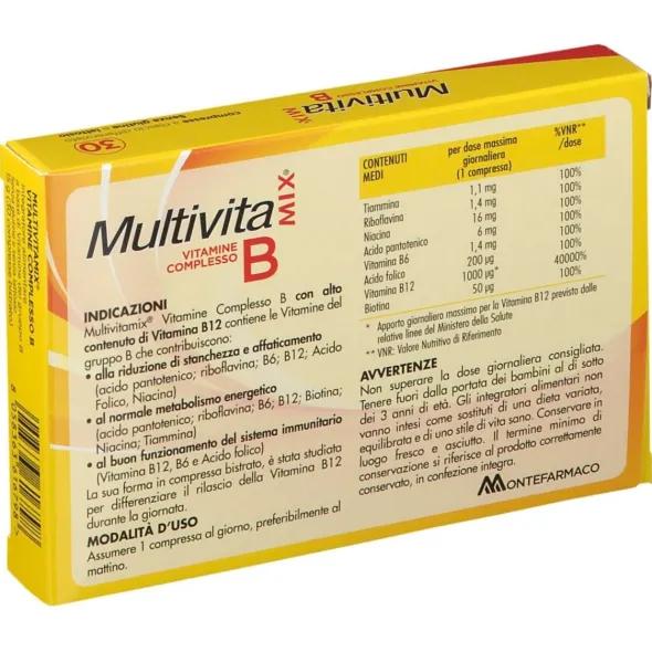 MULTIVITAMIX VIT COMPLESSO B 30 COMPRESSE BISTRATO