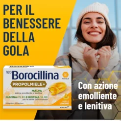 NEOBOROCILLINA PROPOLMIELE+ MIELE/LIMONE 16 PASTIGLIE DA 3,4 G