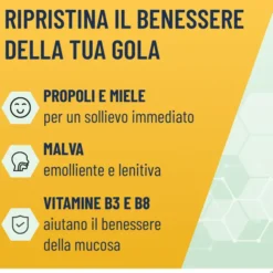 NEOBOROCILLINA PROPOLMIELE+ MIELE/LIMONE 16 PASTIGLIE DA 3,4 G
