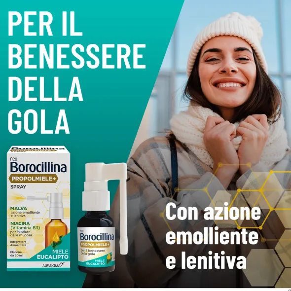 NEOBOROCILLINA PROPOLMIELE+ SPRAY MIELE EUCALIPTO 20 ML