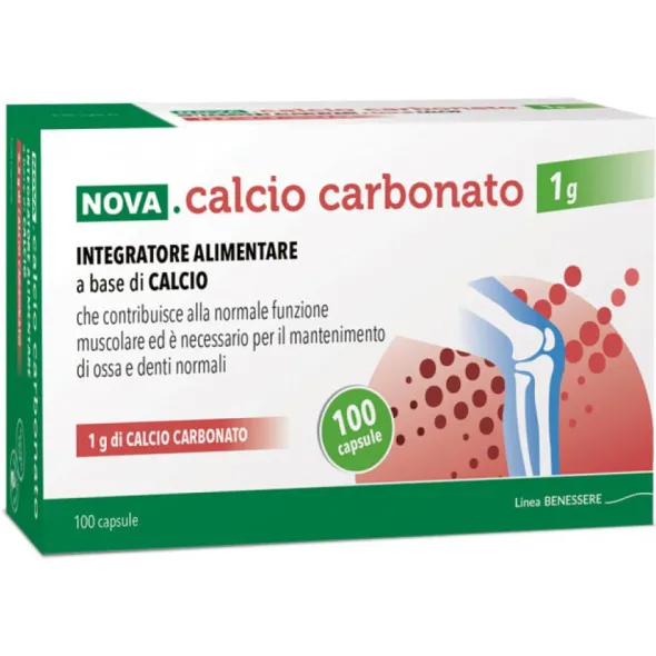 NOVA CALCIO CARBONATO 1 G 100 CAPSULE