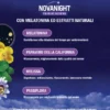NOVANIGHT Tripla Azione con Melissa e Melatonina per Dormire, Senza Glutine, 30 Compresse