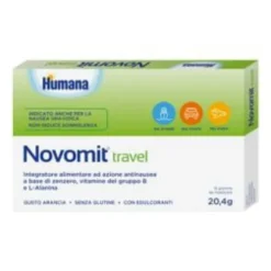NOVOMIT TRAVEL 12 GOMME DA MASTICARE GUSTO ARANCIA