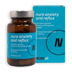 NURE ANXIETY AND REFLUX 60 COMPRESSE MASTICABILI