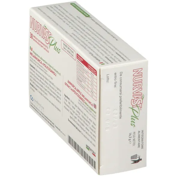 NURVAST PLUS 30 CAPSULE GASTROPROTETTE 590 MG SENZA GLUTINE NATURALMENTE PRIVO DI LATTOSIO