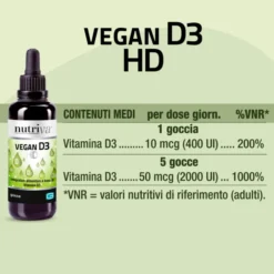 NUTRIVA VEGAN D3 HD GOCCE 30 ML