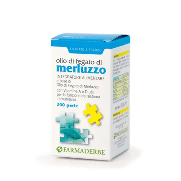 OLIO DI FEGATO DI MERLUZZO 200 PERLE