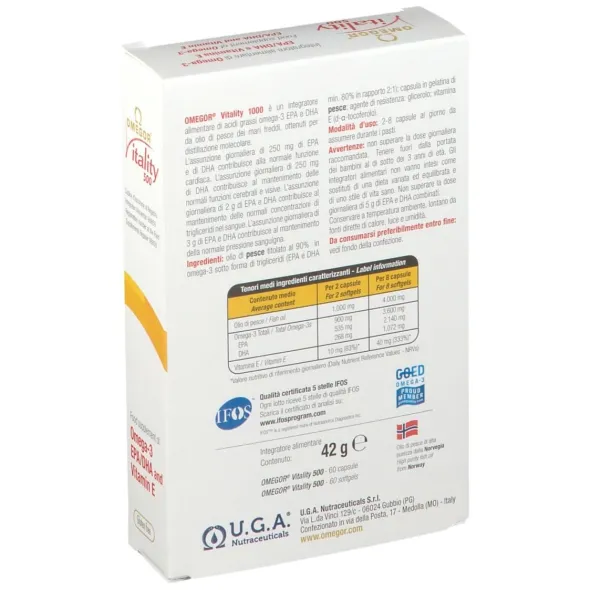 OMEGOR VITALITY 500 60 CAPSULE