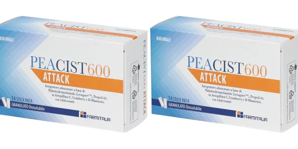 PEACIST 600 ATTACK 14 STICK PACK OROSOLUBILI Pack da 2