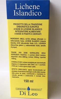 PREPARATO LICHENE ISLANDICO COMPOSTO 150 ML DI LEO