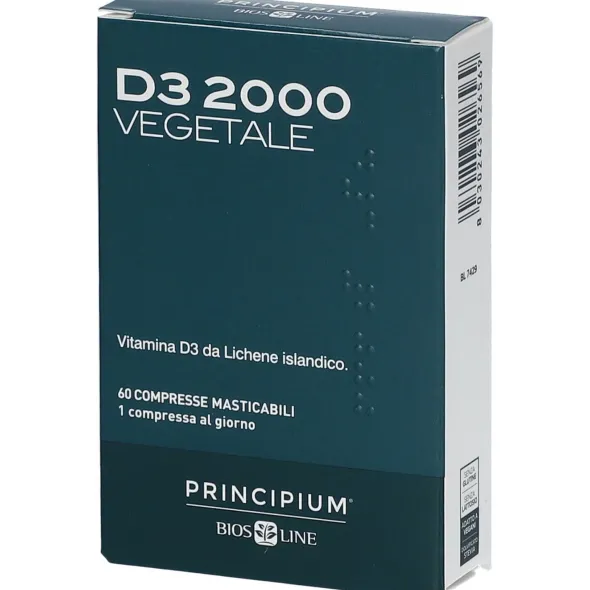 PRINCIPIUM D3 2000 MASTICABILE 60 COMPRESSE
