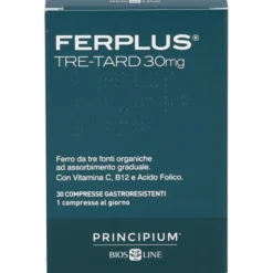 PRINCIPIUM FERPLUS TRE RETARD 30MG 30 COMPRESSE GASTRORESISTENTI