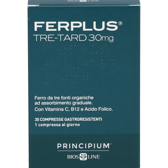 PRINCIPIUM FERPLUS TRE RETARD 30MG 30 COMPRESSE GASTRORESISTENTI