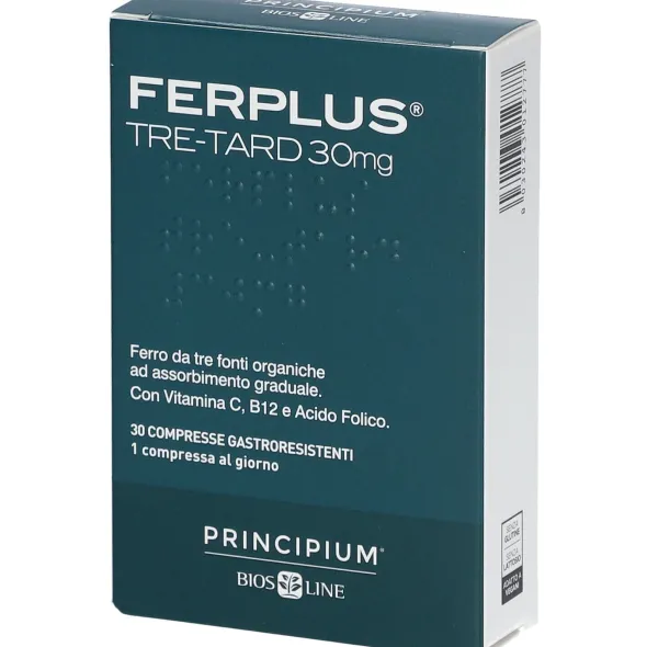 PRINCIPIUM FERPLUS TRE RETARD 30MG 30 COMPRESSE GASTRORESISTENTI