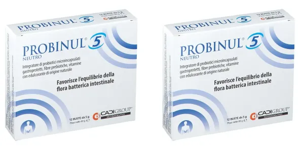 PROBINUL 5 NEUTRO 12 BUSTINE Pack da 2