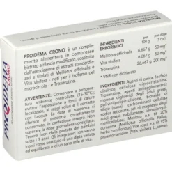 PROIDEMA CRONO 30 COMPRESSE TRIPLO STRATO DA 1,15 G SENZA GLUTINE NATURALMENTE PRIVO DI LATTOSIO