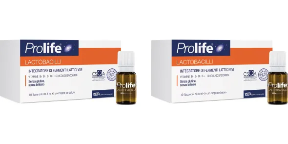 PROLIFE LACTOBACILLI 10 FLACONCINI 8 ML Pack da 2