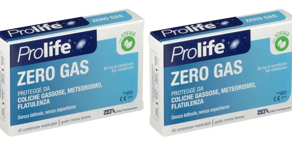 PROLIFE ZEROGAS 45 COMPRESSE Pack da 2