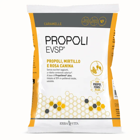 PROPOLI EVSP CARAMELLE PROPOLI MIRTILLO ROSA CANINA 65 G