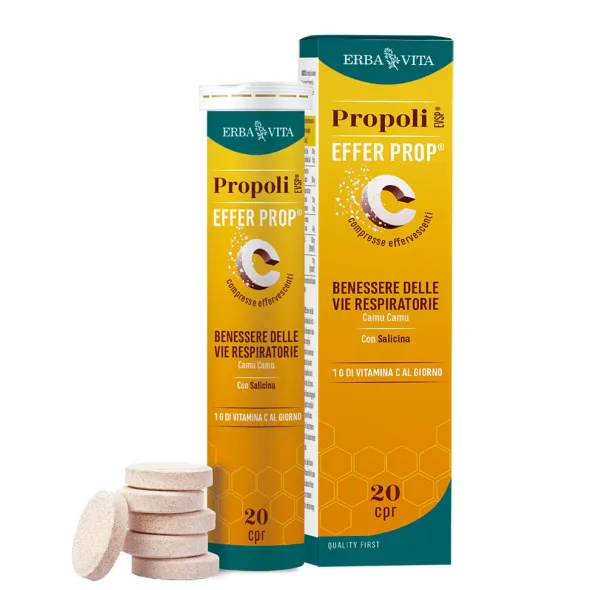 PROPOLI EVSP EFFER PROP 20 COMPRESSE EFFERVESCENTI TUBO Y24