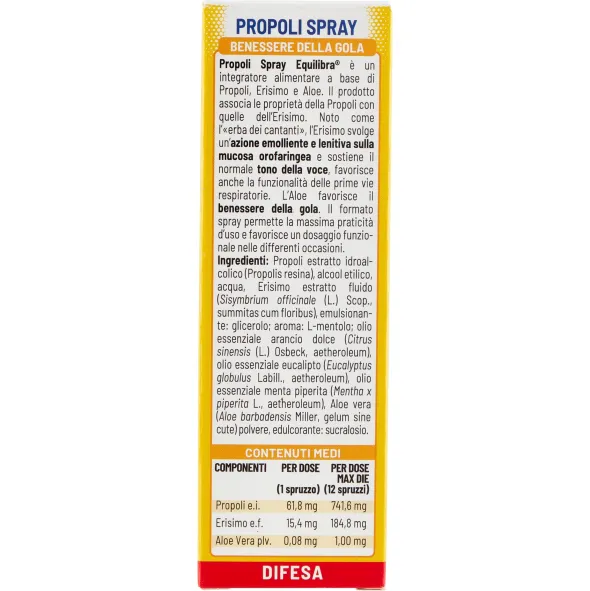 PROPOLI SPRAY CON ALOE CON EROGATORE 20 ML