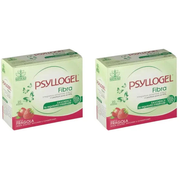 PSYLLOGEL FIBRA FRAGOLA 20 BUSTINE Pack X2
