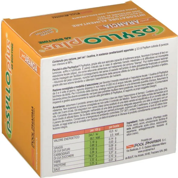 PSYLLO PLUS ARANCIA 40 BUSTINE