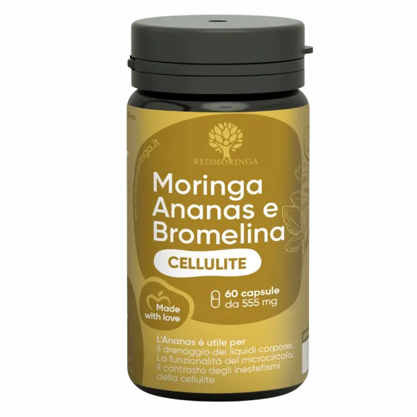 REDMORINGA MORINGA ANANAS BROMELINA 60 CAPSULE