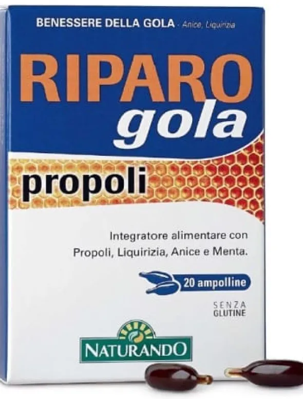 RIPARO GOLA PROPOLI 20 SOFTGEL MASTICABILI CON EDULCORANTE