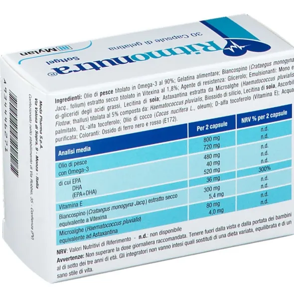 RITMONUTRA 30 CAPSULE DI GELATINA SOFTGEL