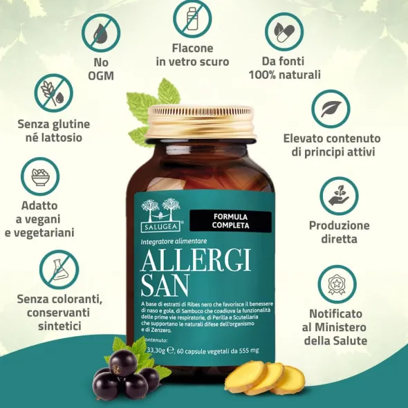 SALUGEA ALLERGISAN 60 CAPSULE
