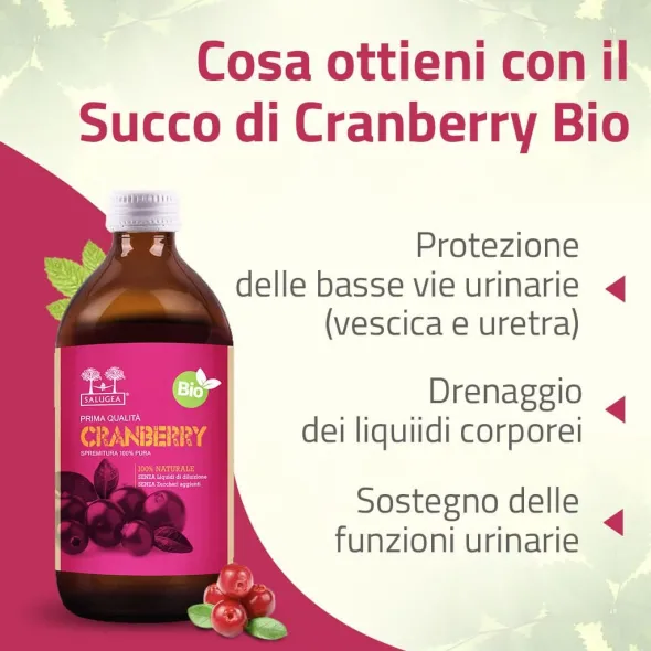 SALUGEA SUCCO CRANBERRY BIO 500 ML