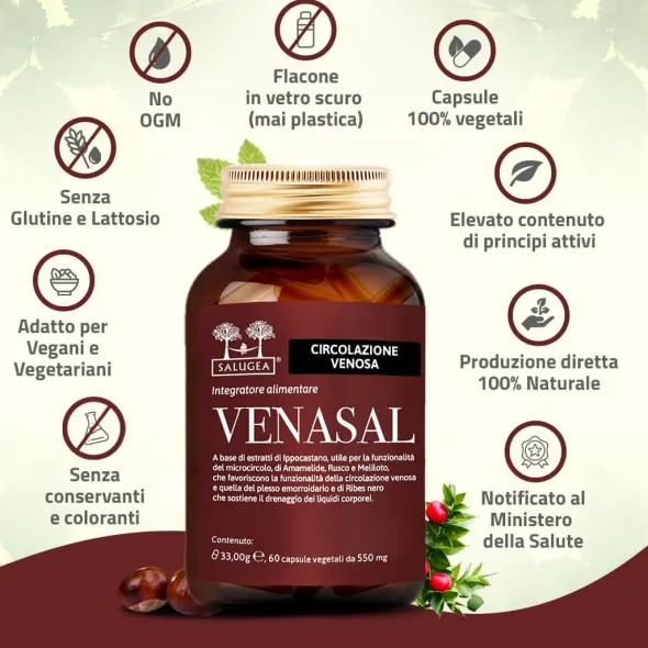 SALUGEA VENASAL 60 CAPSULE