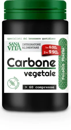 SANAVITA CARBONE VEGETALE 60 COMPRESSE