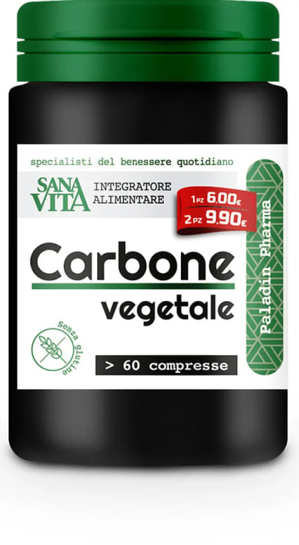 SANAVITA CARBONE VEGETALE 60 COMPRESSE