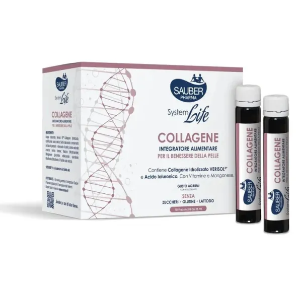 SAUBER SYSTEMLIFE ANTIETA' COLLAGENE 10 FLACONCINI DA 25 ML