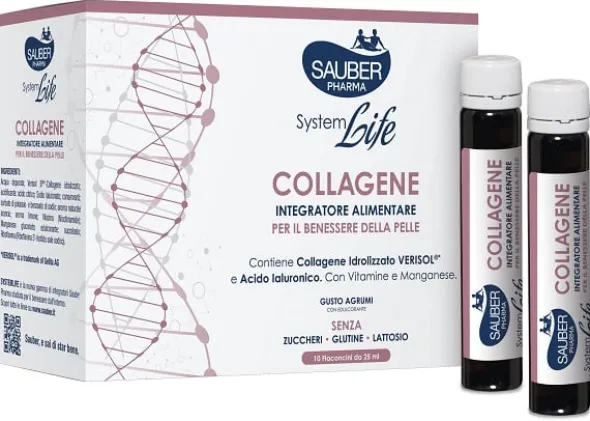 SAUBER SYSTEMLIFE ANTIETA' COLLAGENE 10 FLACONCINI DA 25 ML