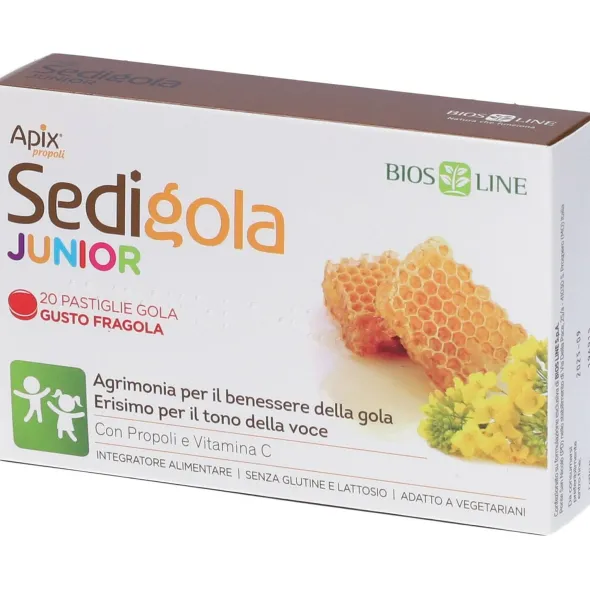 SEDIGOLA APIX PROPOLI JUNIOR FRAGOLA 20 PASTIGLIE BIOSLINE